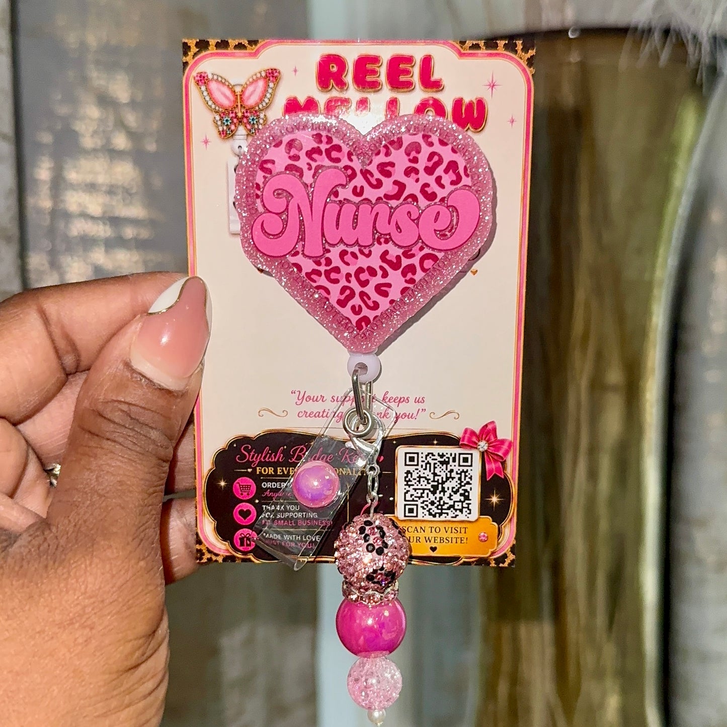 Nurse Heart Badge Reel