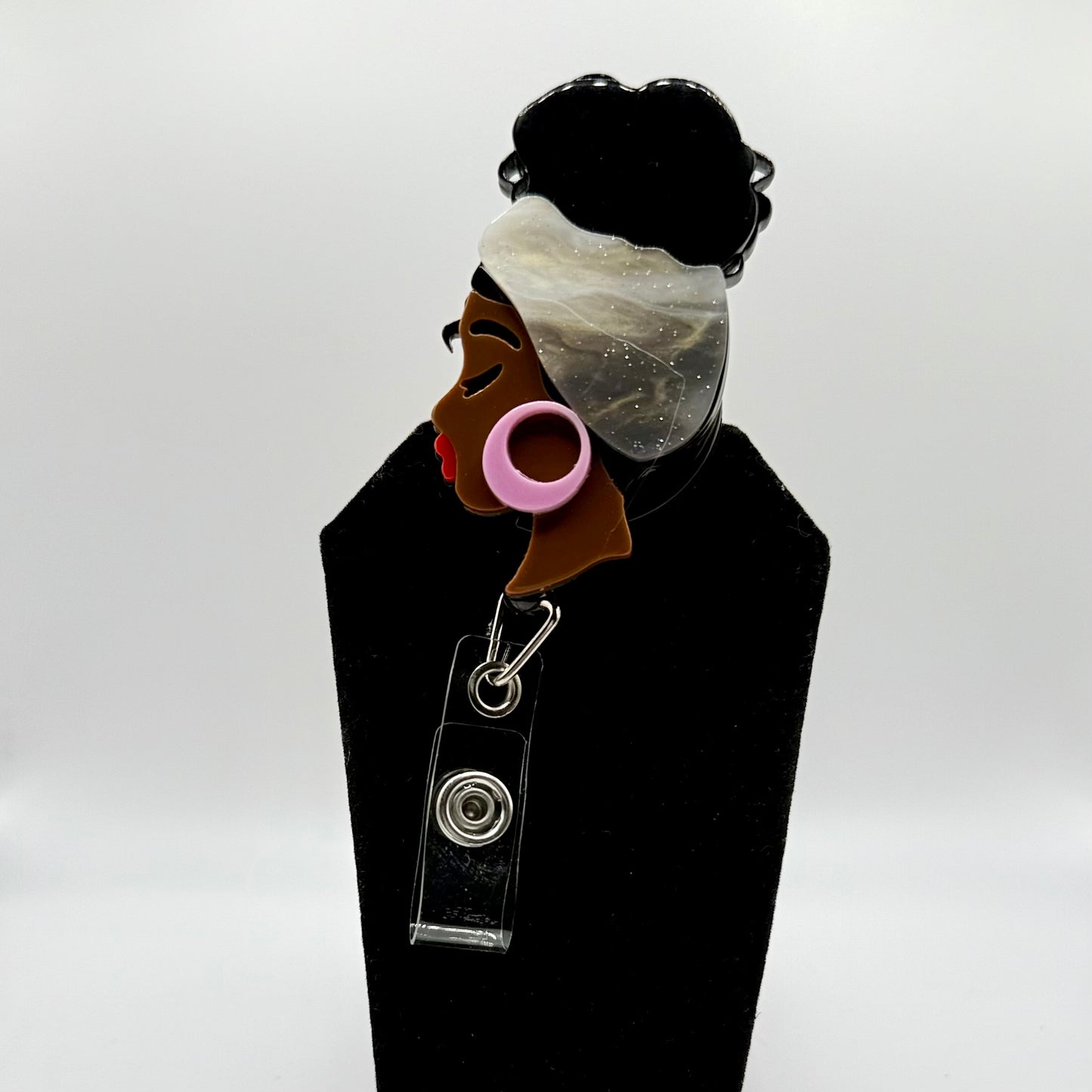 Afro Lady Badge Reel