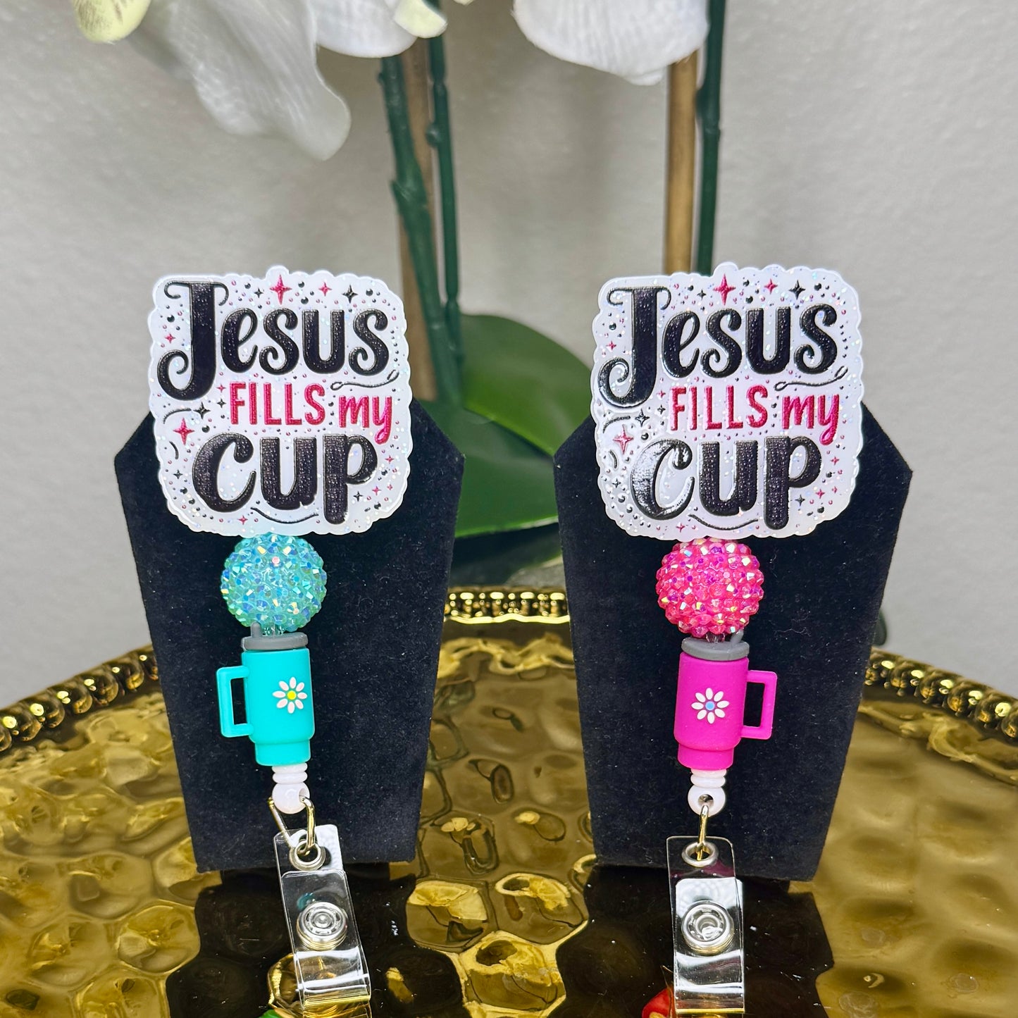 Jesus Fills My Cup Badge Reel