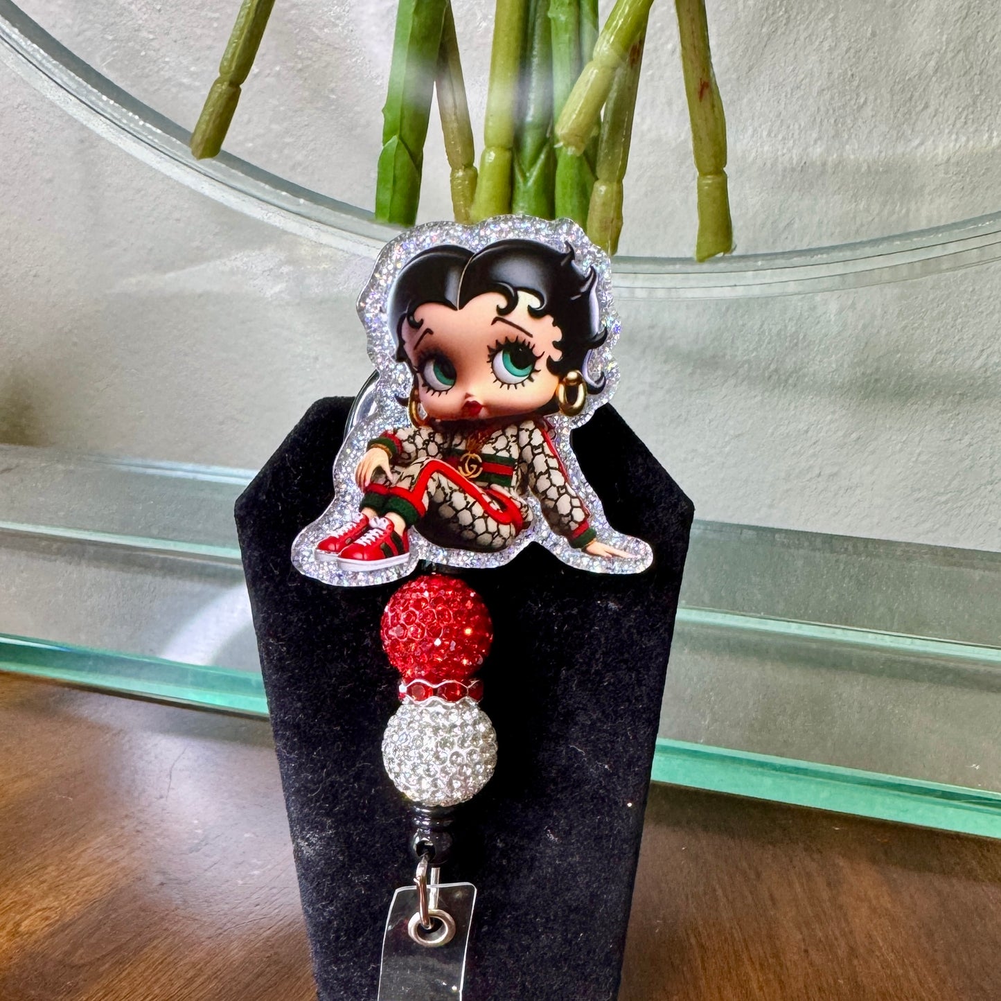 Designer Betty Boop Badge Reel