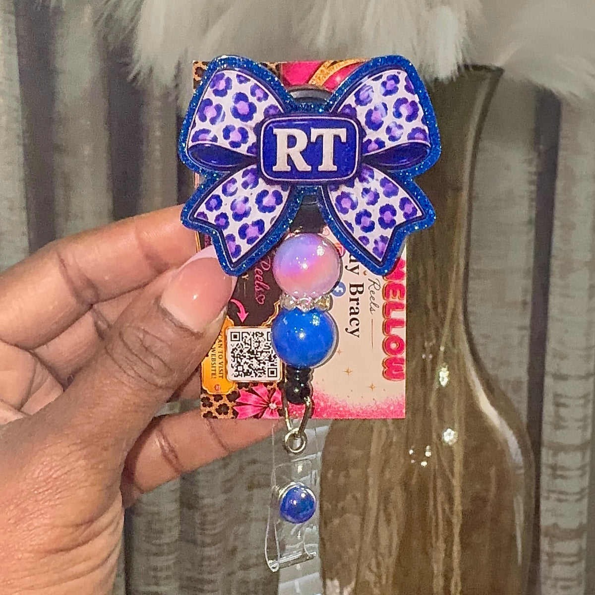 RT Bow Badge Reel