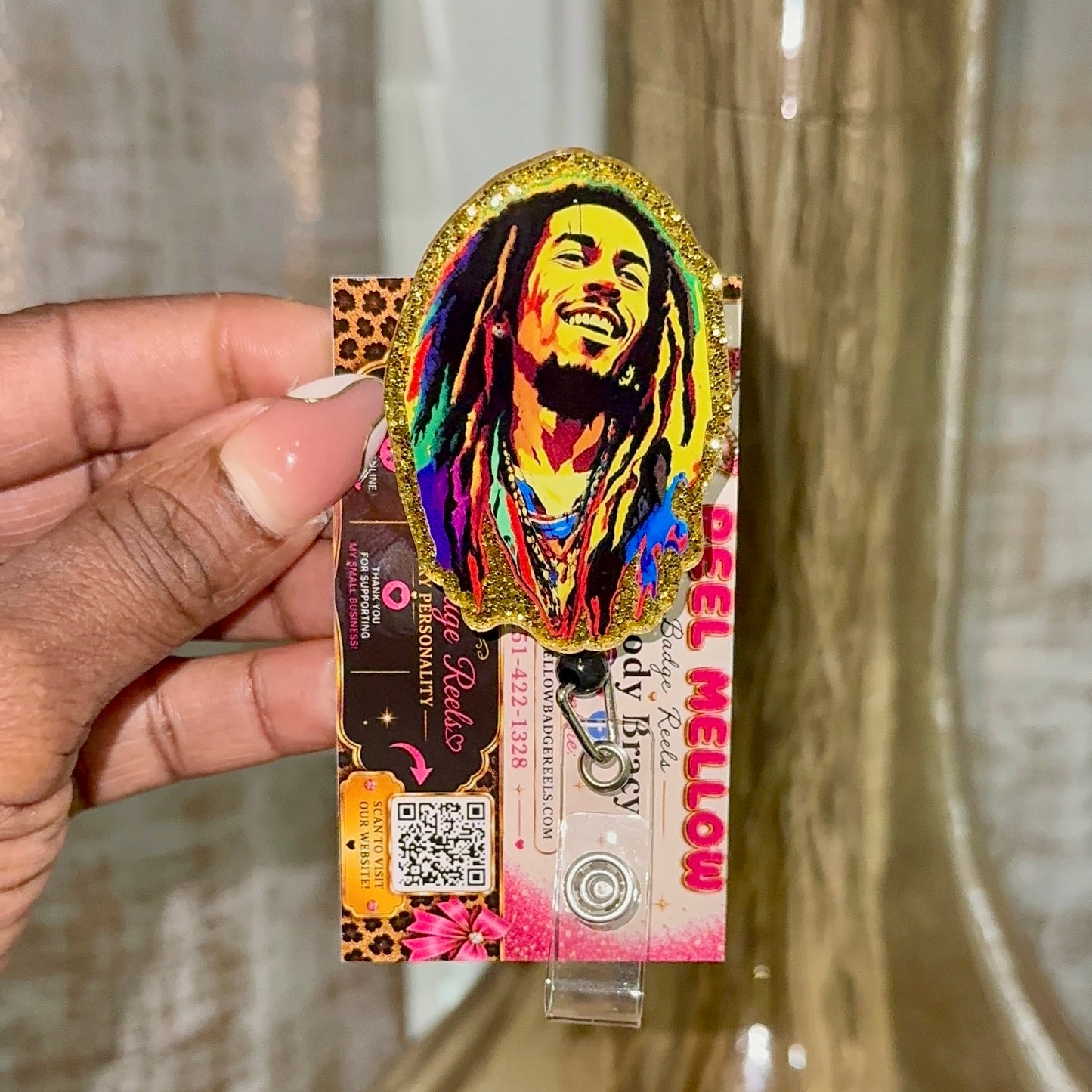 Bob Marley Badge Reel