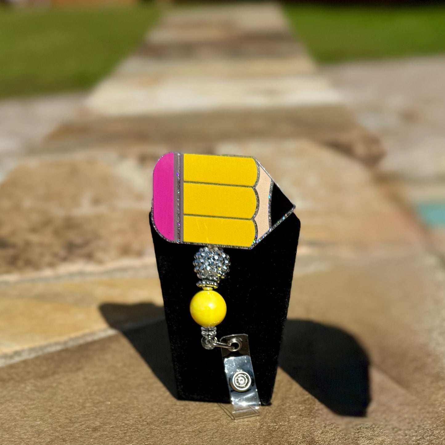 Cartoon Pencil Badge Reel