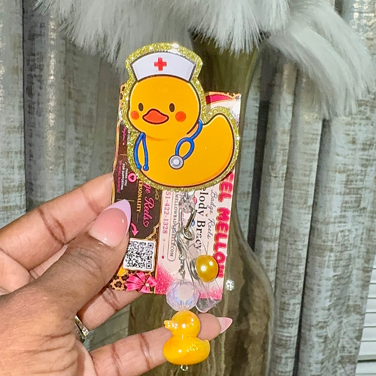 Nurse Duck Badge Reel