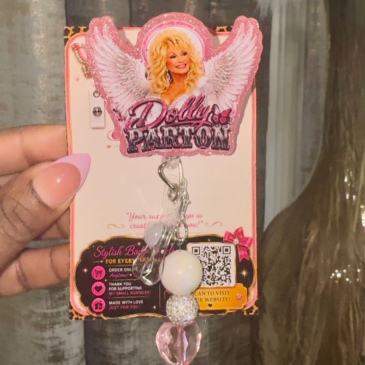 Dolly Parton Angel Badge Reel