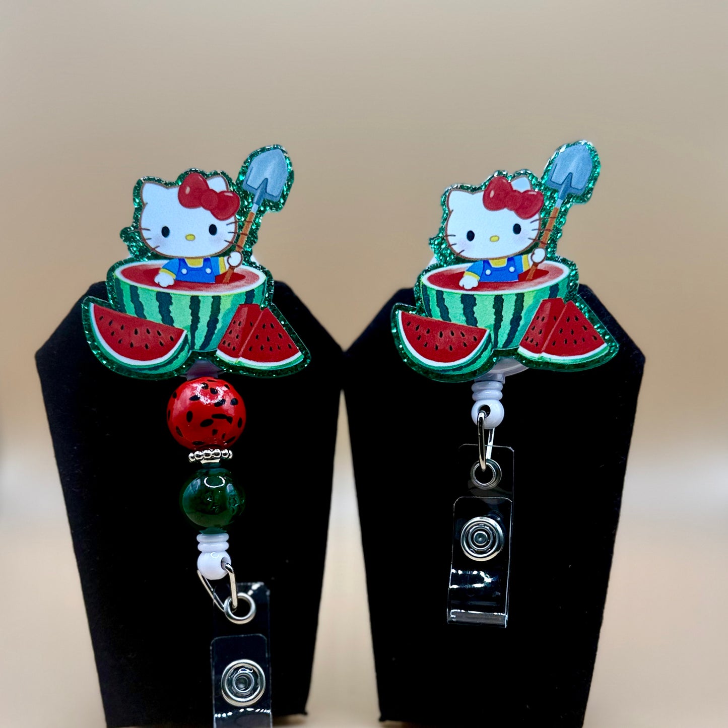 Watermelon Hello Kitty Badge Reel