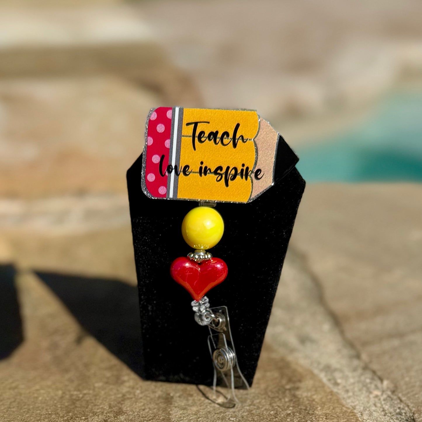 Cartoon Pencil Badge Reel
