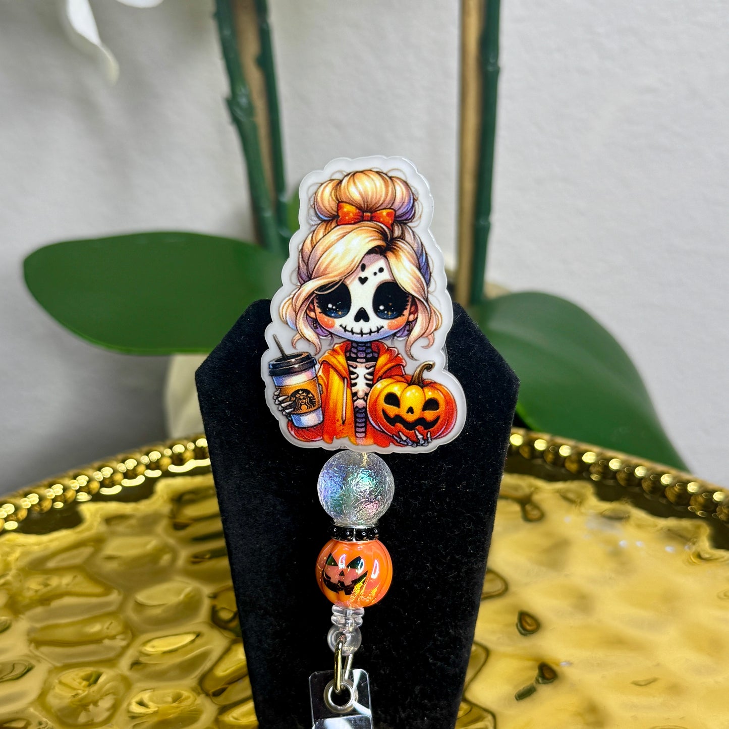 Skelly Girl Badge Reel