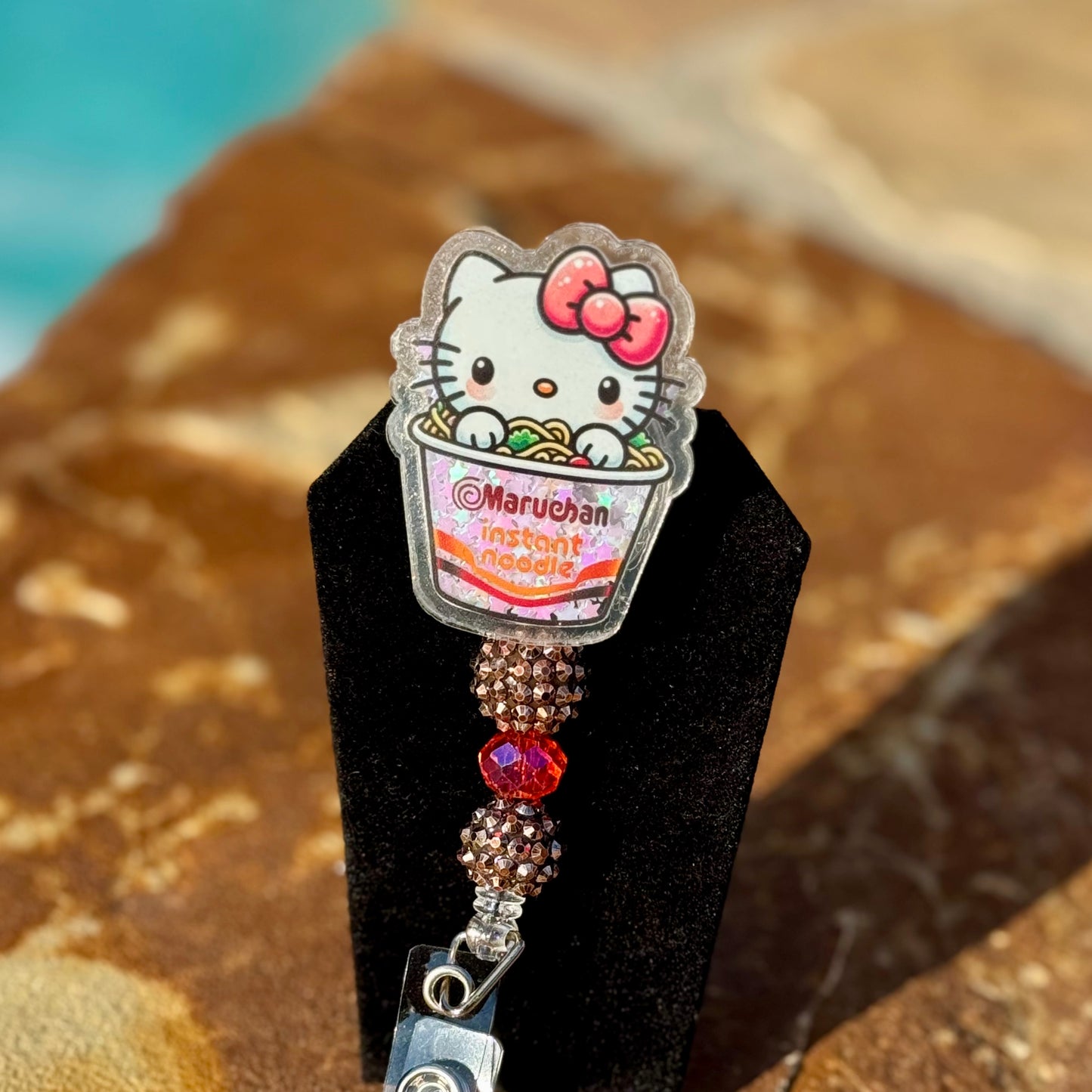 Maruchan Noodle Hello Kitty Badge Reel