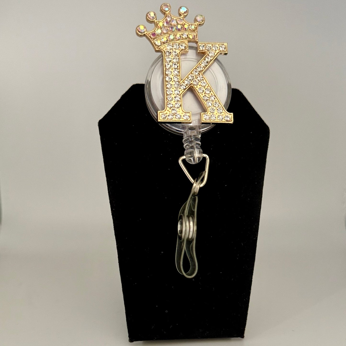 Crowned Letter Badge Reel