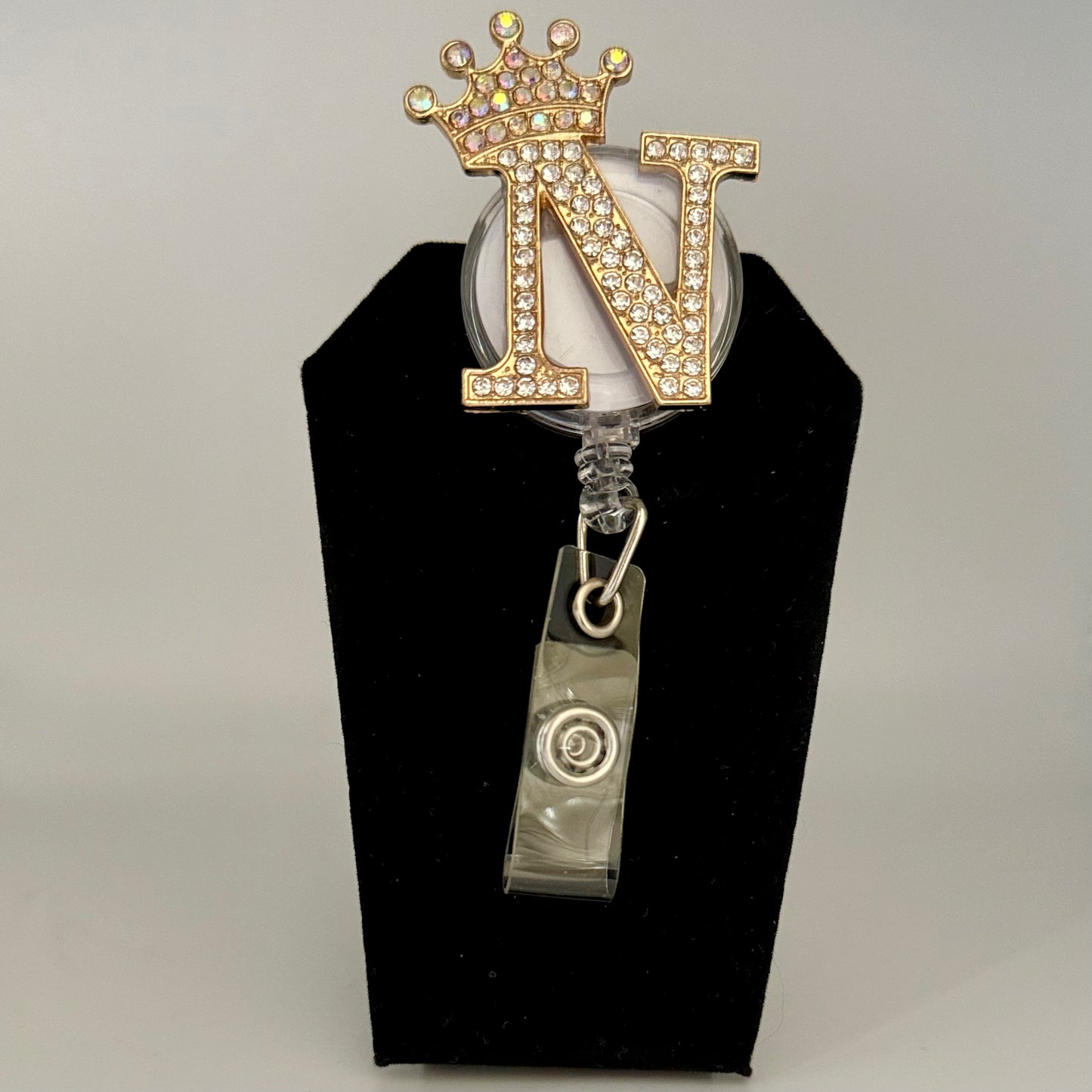 Crowned Letter Badge Reel
