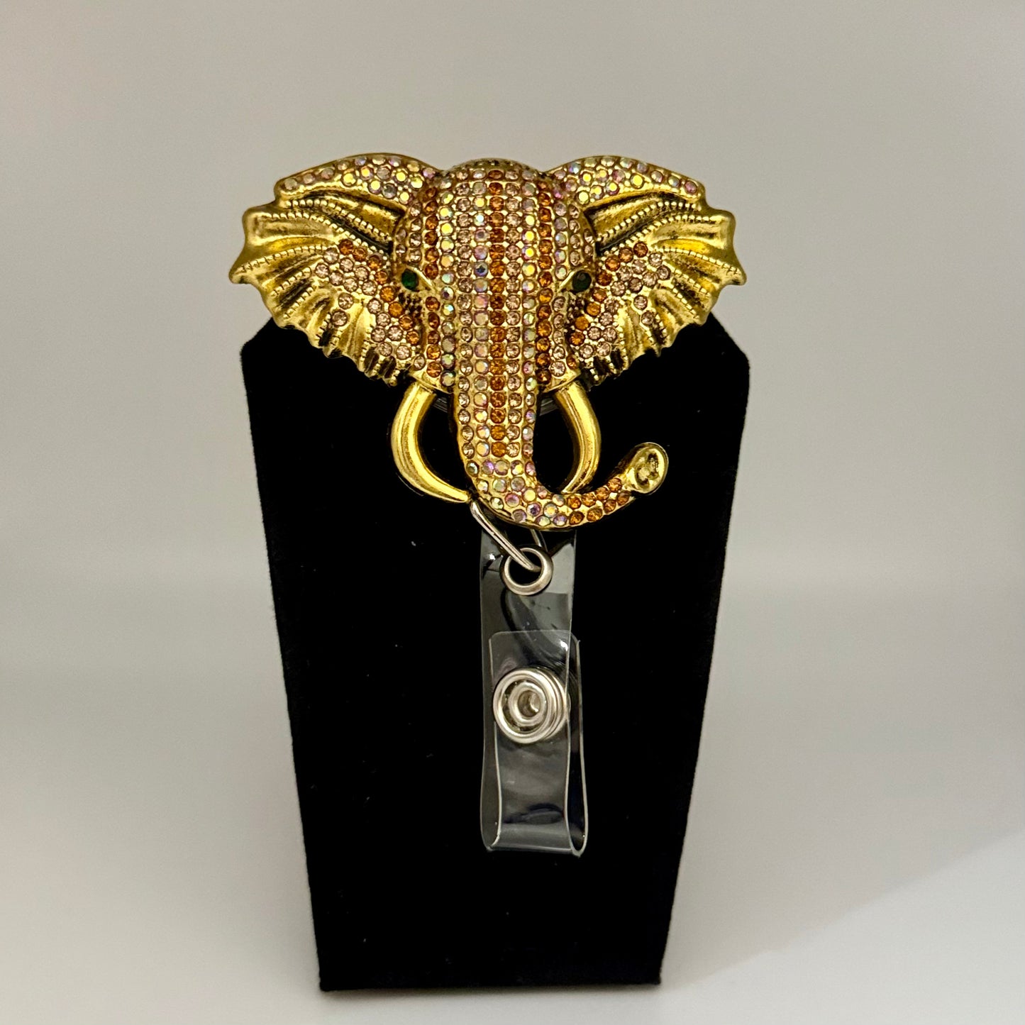 Bling Elephant Badge Reel