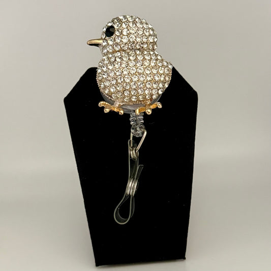 Baby Chick Bling Badge Reel