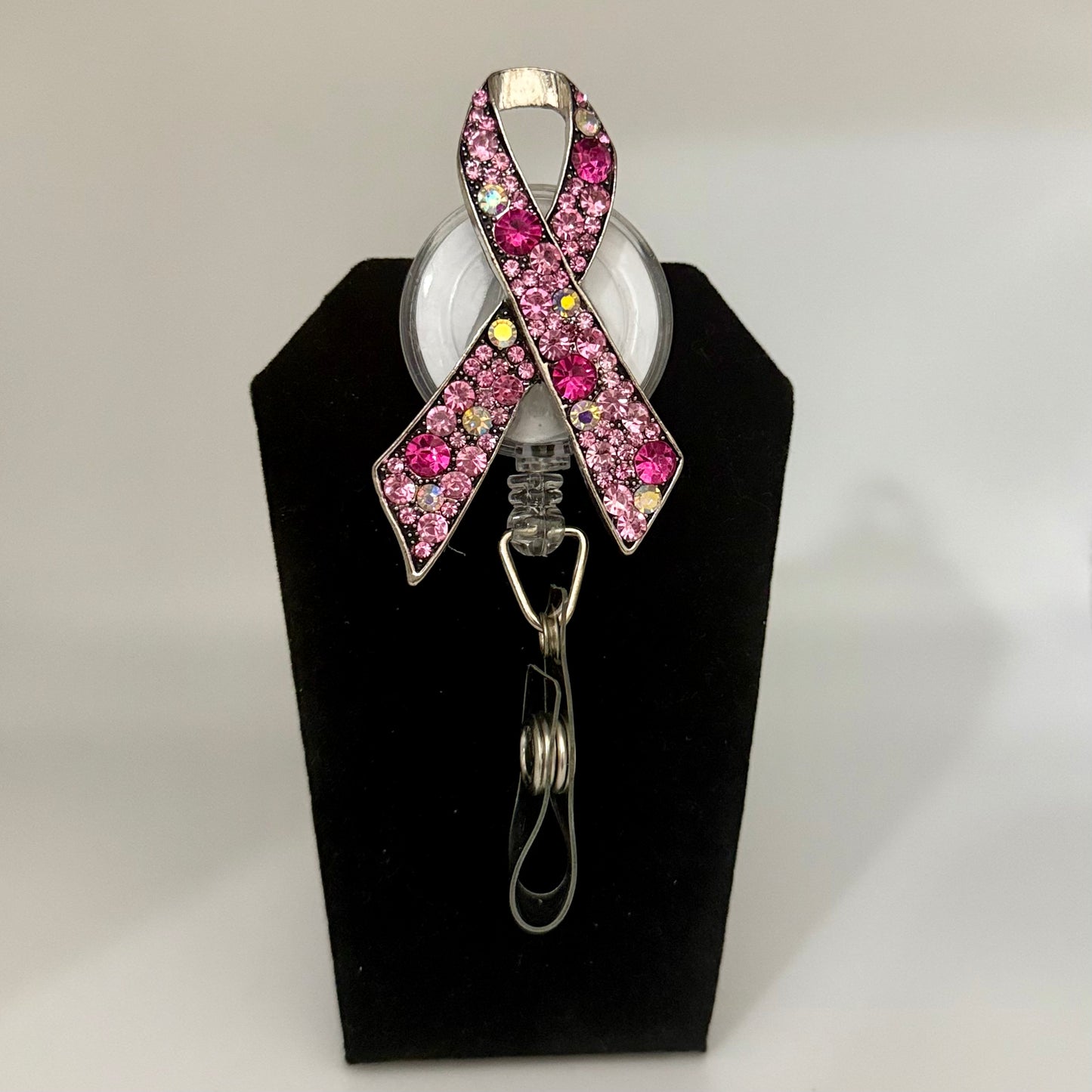 Breast Cancer Ribbon Badge Reel