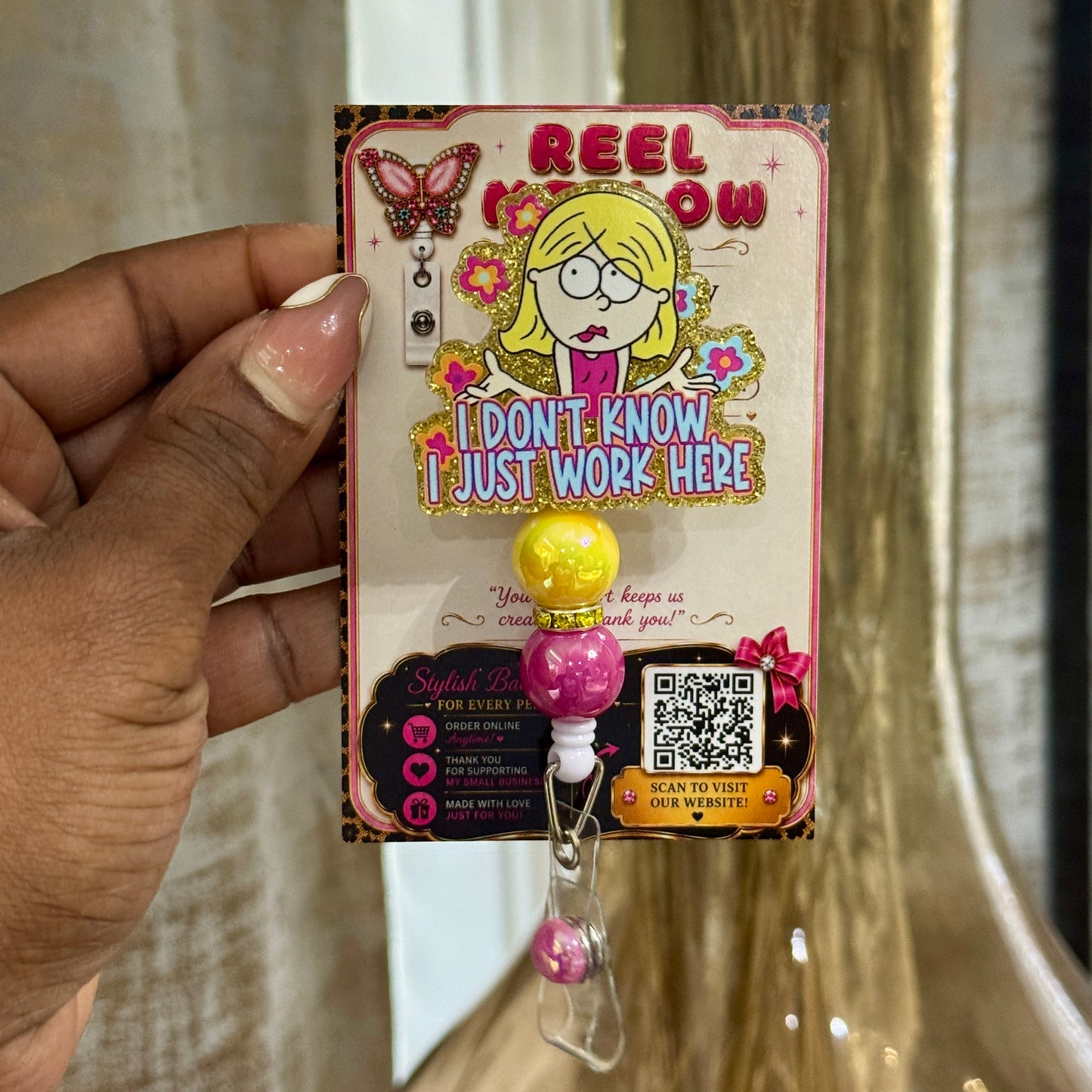 I Just Work Here Badge Reel