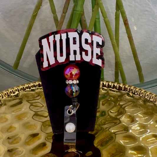 BOLD NURSE Badge Reel