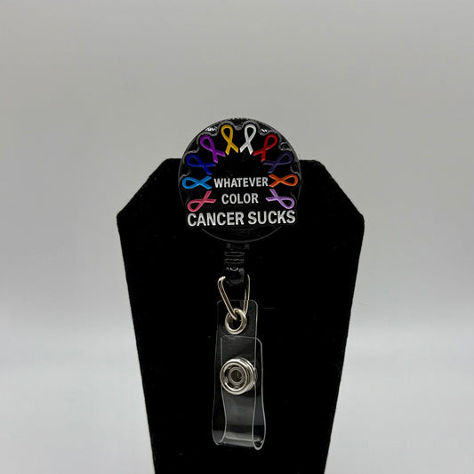 CANCER SUCKS Badge Reel