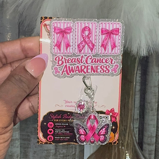 Pink Power Badge Reel
