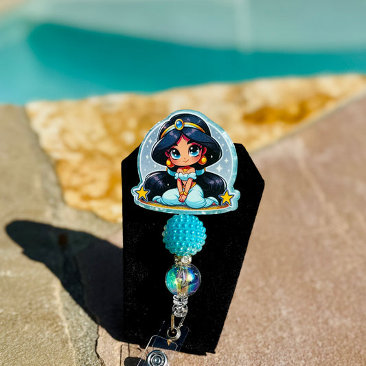 Princess Jasmine Cartoon Badge Reel