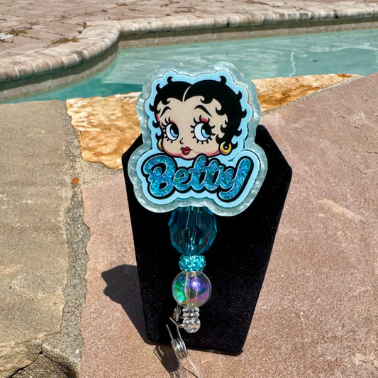 Turquoise Betty Badge Reel