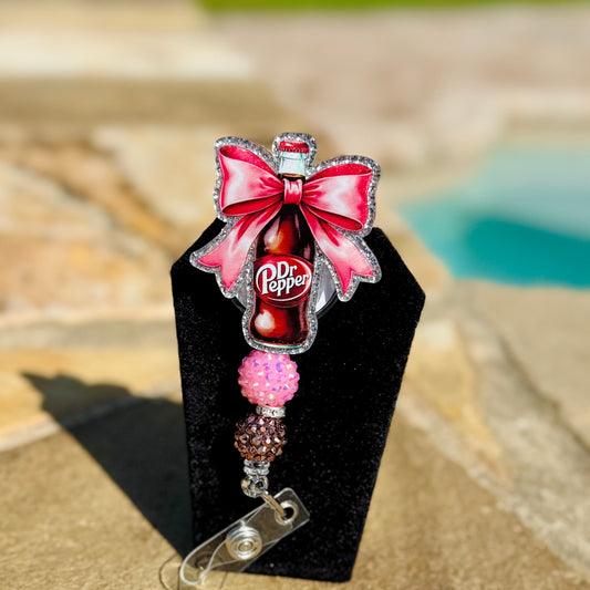Dr. Pepper Badge Reel
