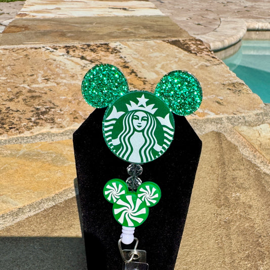 Caffeine Mickey Badge Reel