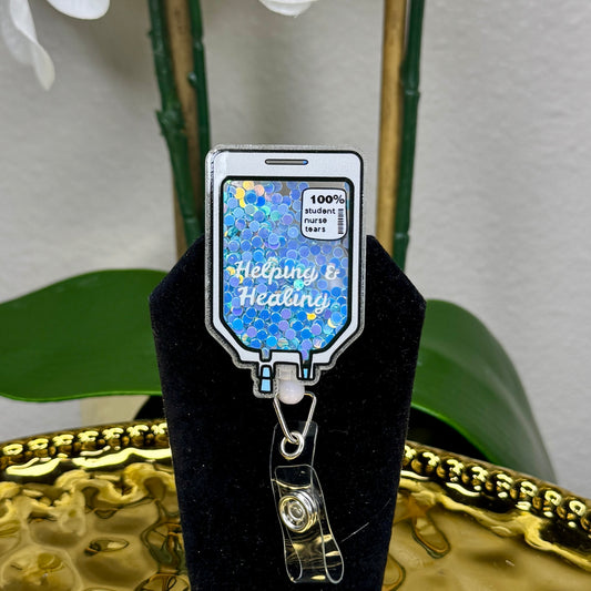 Student Nurse Tears Badge Reel