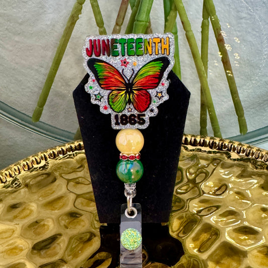Juneteenth Butterfly Badge Reel