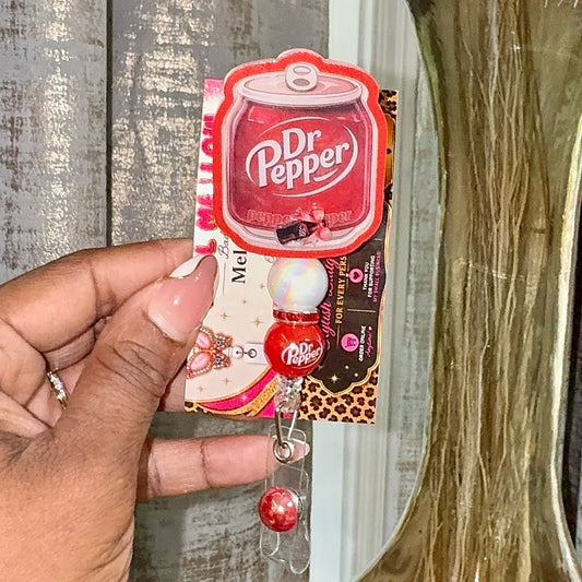 Dr. Pepper Badge Reel