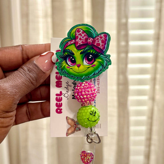 Cutest Grinch Badge Reel