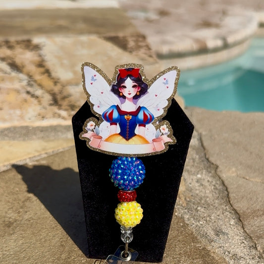 Fairy Snow White Badge Reel