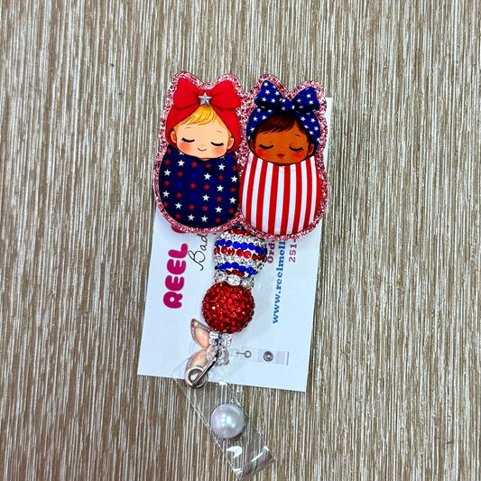 Snuggled Babies Badge Reel