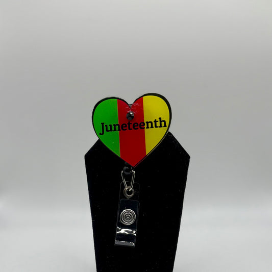 Heart Juneteenth Badge Reel