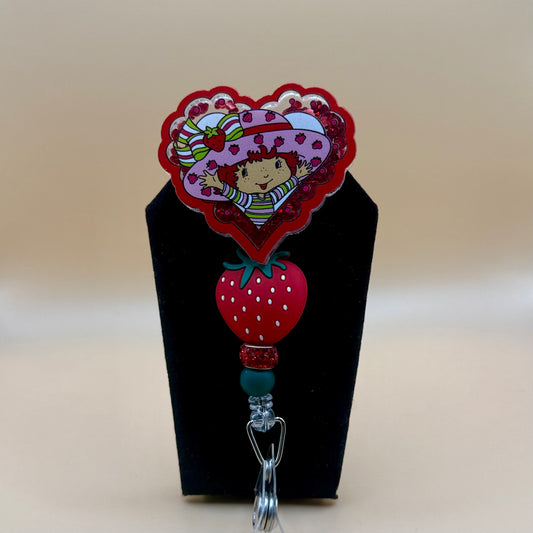 Heart Strawberry Shortcake Badge Reel
