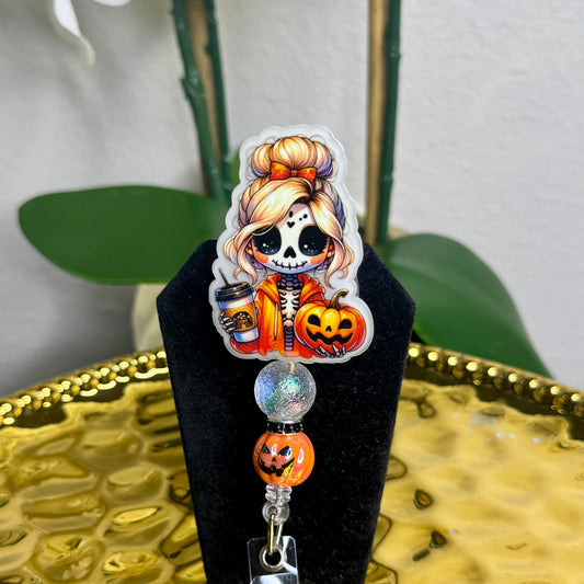 Skelly Girl Badge Reel
