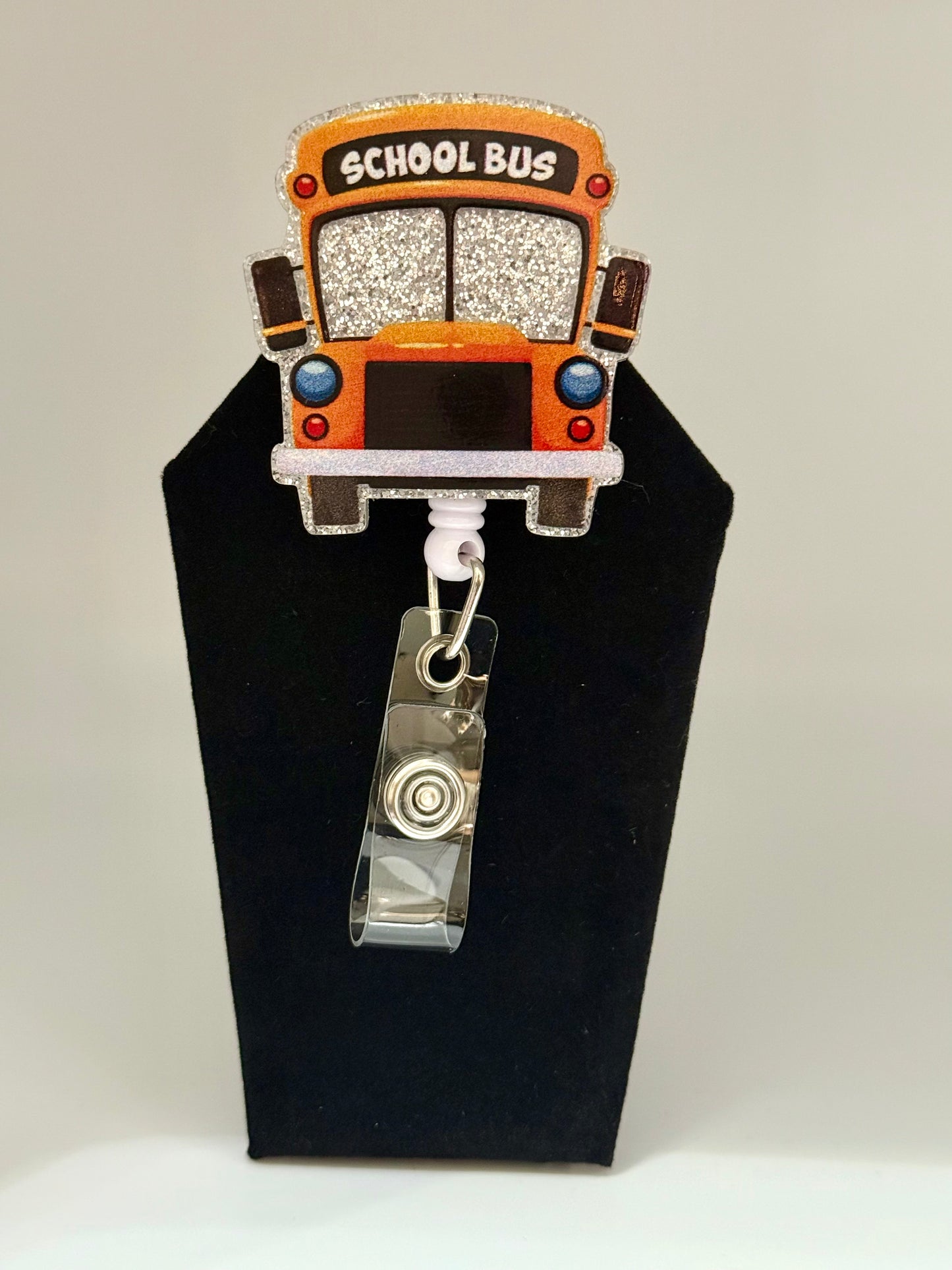 School Bus Badge Reel