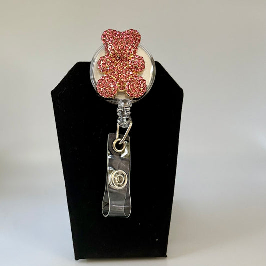 Rhinestone Gummy Bear Badge Reel