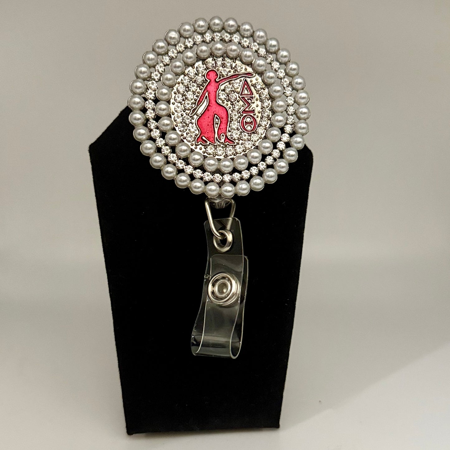 Pearl Circle Sorority Badge Reel