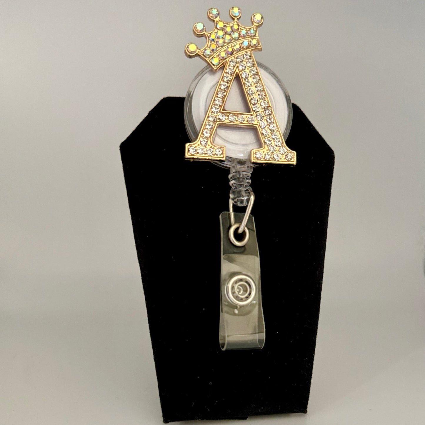 Crowned Letter Badge Reel