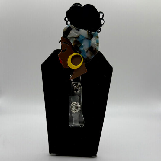 Afro Lady Badge Reel