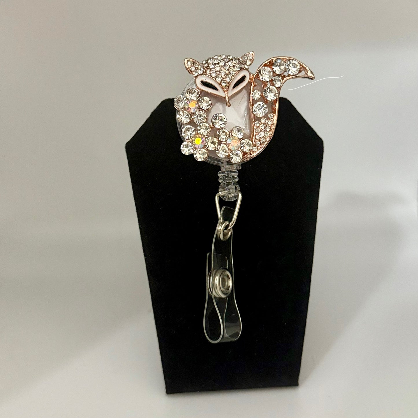 Bling Fox Badge Reel