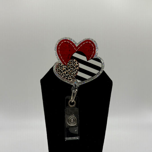 3 Hearts Badge Reel